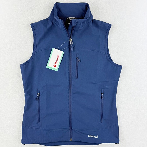 Marmot Jackets & Blazers - Marmot Tempo Vest / Womens Size M / Arctic Navy Full Zip Sleeveless Jacket NEW